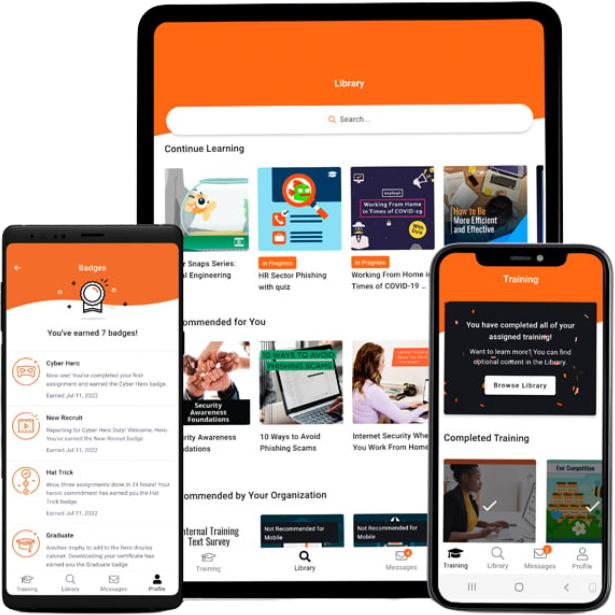 Portale personalizzato su desktop e mobile